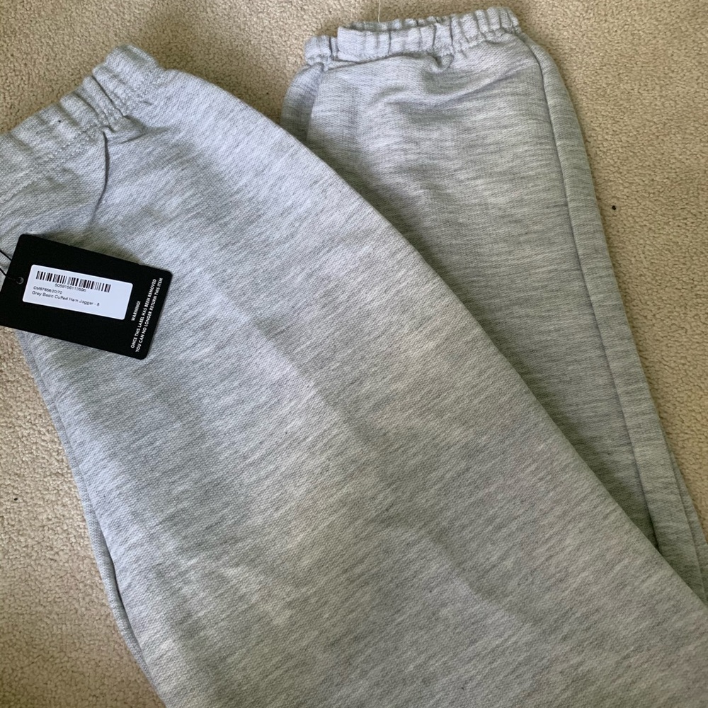 Prettylittlething ash grey joggers